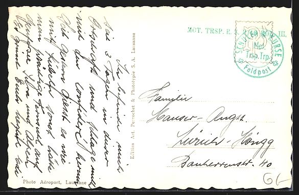 Cartoline postali: AK Cossonay, Vue d'Avion – Usato da Berlin venduto da bartko-reher 1
