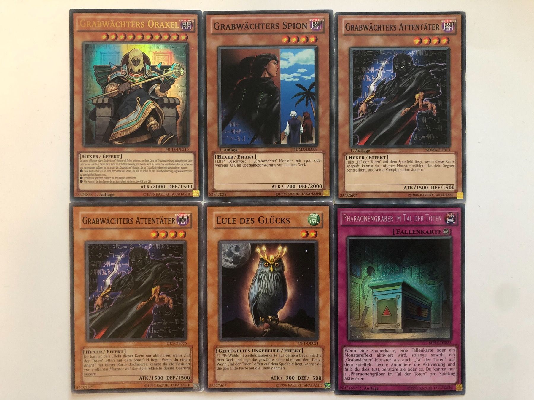 Yugioh Sammelbilder & Trading cards: YuGiOh Grabwächter Pharaonen Set | 1.Auflage – Gebraucht aus Altstätten SG von  1