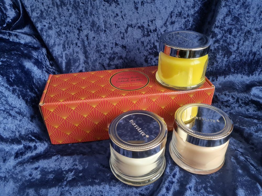 Trio De Mini-pots à Bougie PartyLite - Parfum Fresh Fruit - P95537 - Neufs