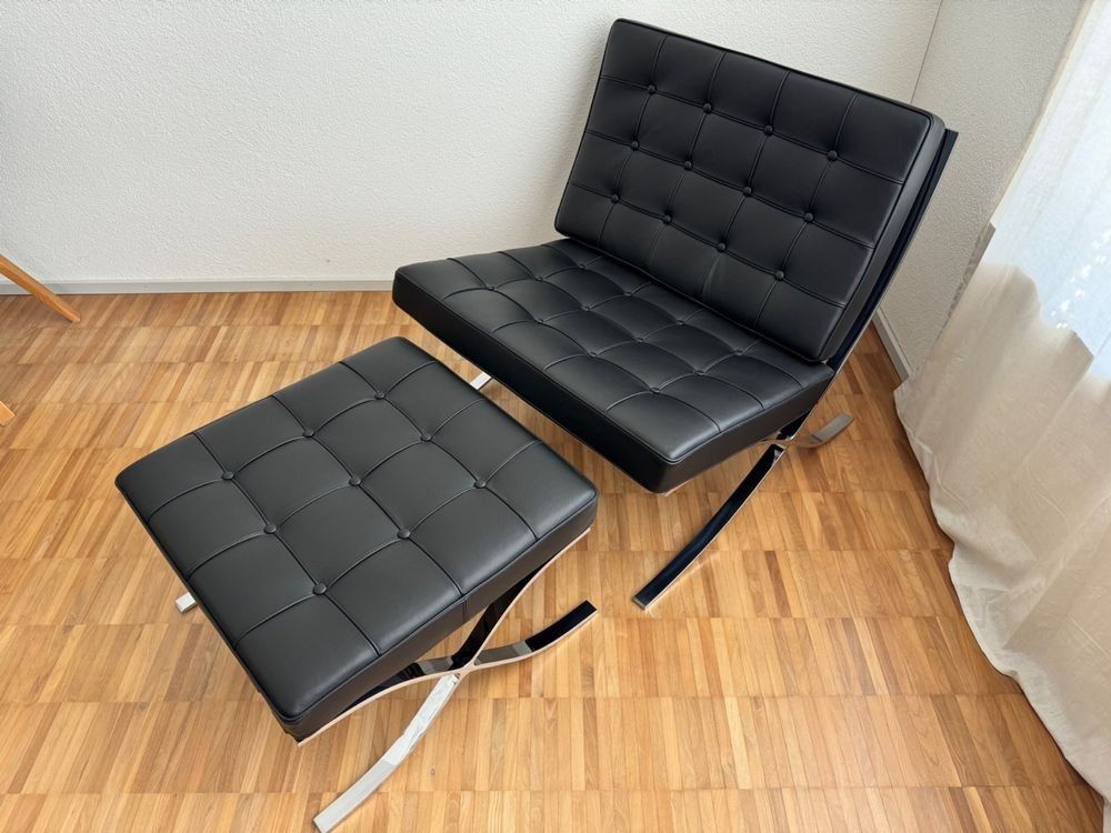 Poltrone: Hochwertige Barcelona Chair – Usato da Zürich venduto da Abonazhr