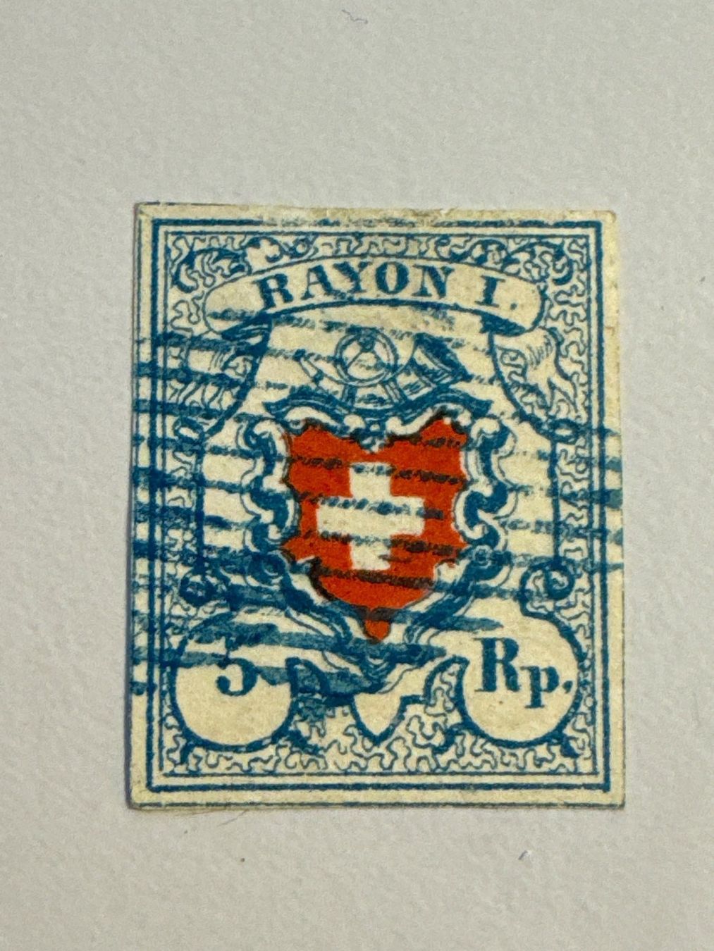 Alle Briefmarken: 1851, Rayon I, ZNr. 9II, gestempelt – Gebraucht aus Küssnacht am Rigi von POSTOMASTER