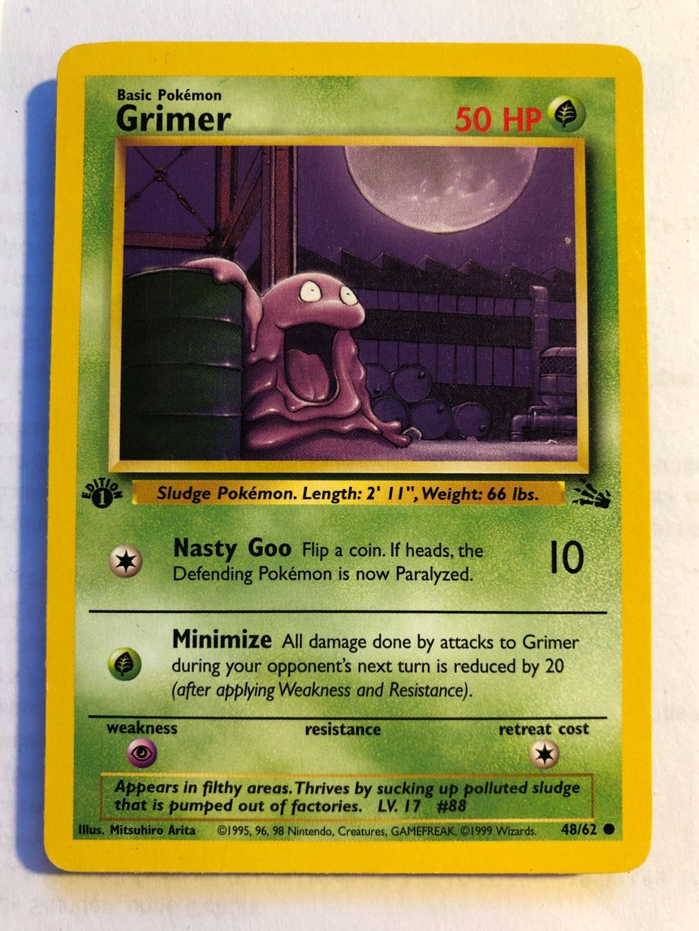 Carte collezionabili: Grimer 1st Fossil - MINT - ab 1.- – Usato da Giubiasco venduto da dan_pr8b