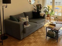 VIMLE 2er-Bettsofa, Gunnared mittelgrau