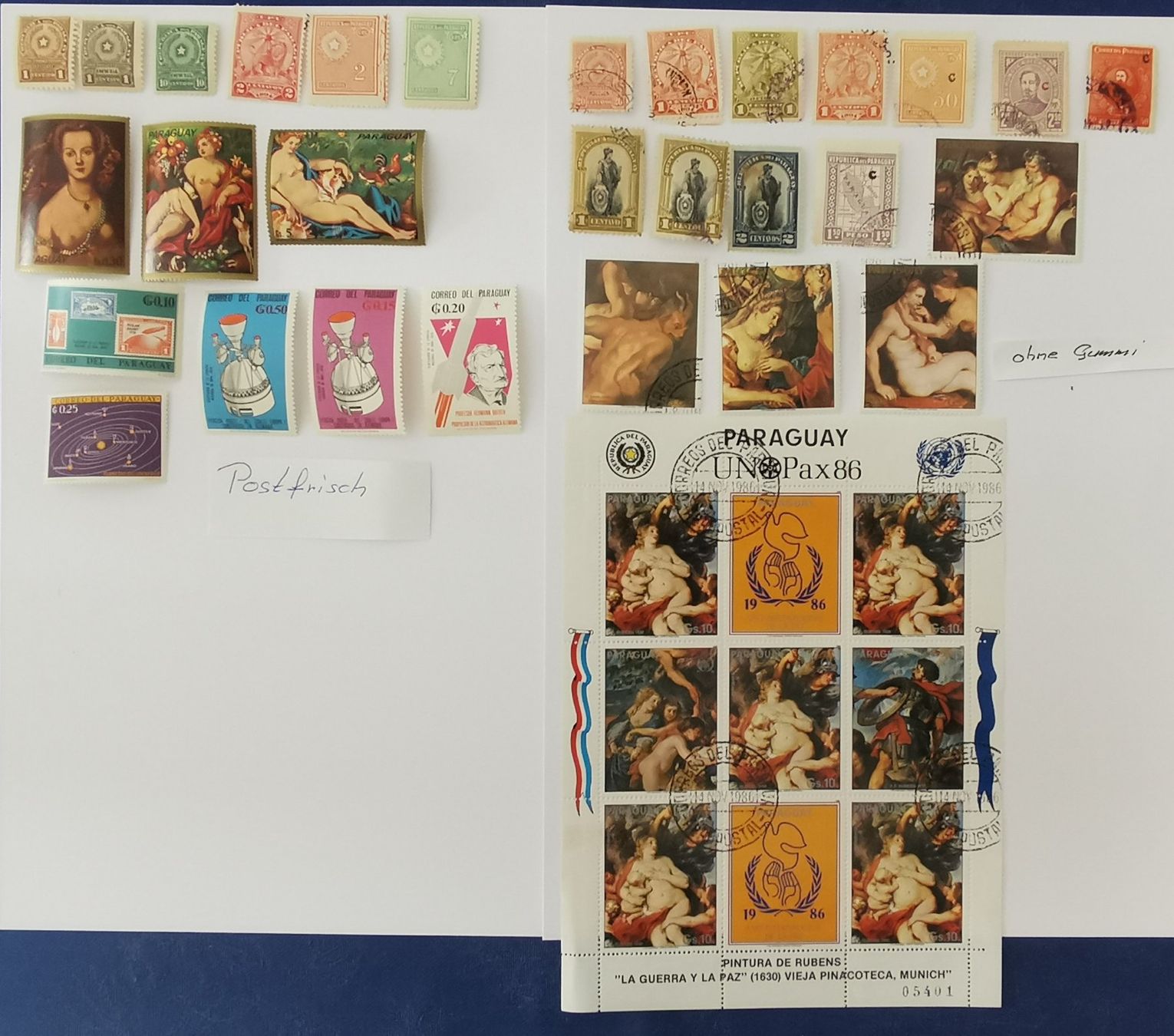Alle Briefmarken: Div. Paraguay – Neu (gemäss Beschreibung) aus Aadorf von Chnorli-Furz