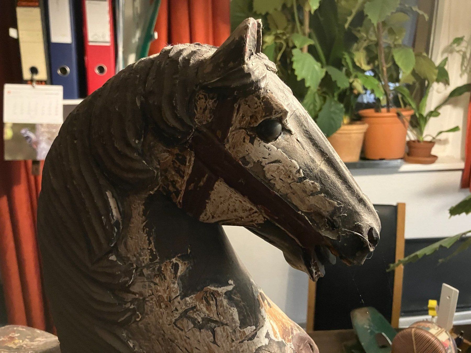 Statuette: Antikes Holzpferd – Usato da Zürich venduto da ylluw50 3