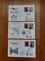 Erstflugbriefe (3 Briefe) VADUZ-ZH-Alger, Beograd und Beirut