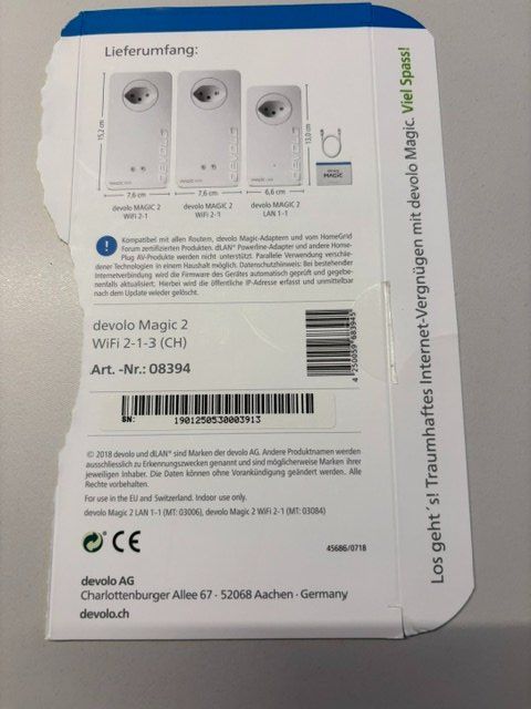 Devolo Unità & Adattatore: DEVOLO Magic 2 WiFi Starterkit inkl. Bedienungsanleitung – Usato da St. Margarethen TG venduto da Mapy1 3