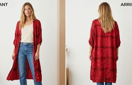 Cardigan  Free for Humanity viscose/soie style bohème T.U