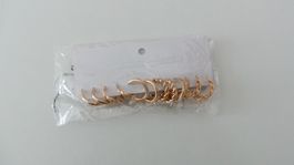 6 Paar Kreolen goldfarbig
