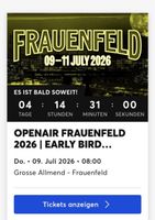 Openair Frauenfeld 2026 Ticket Early Bird