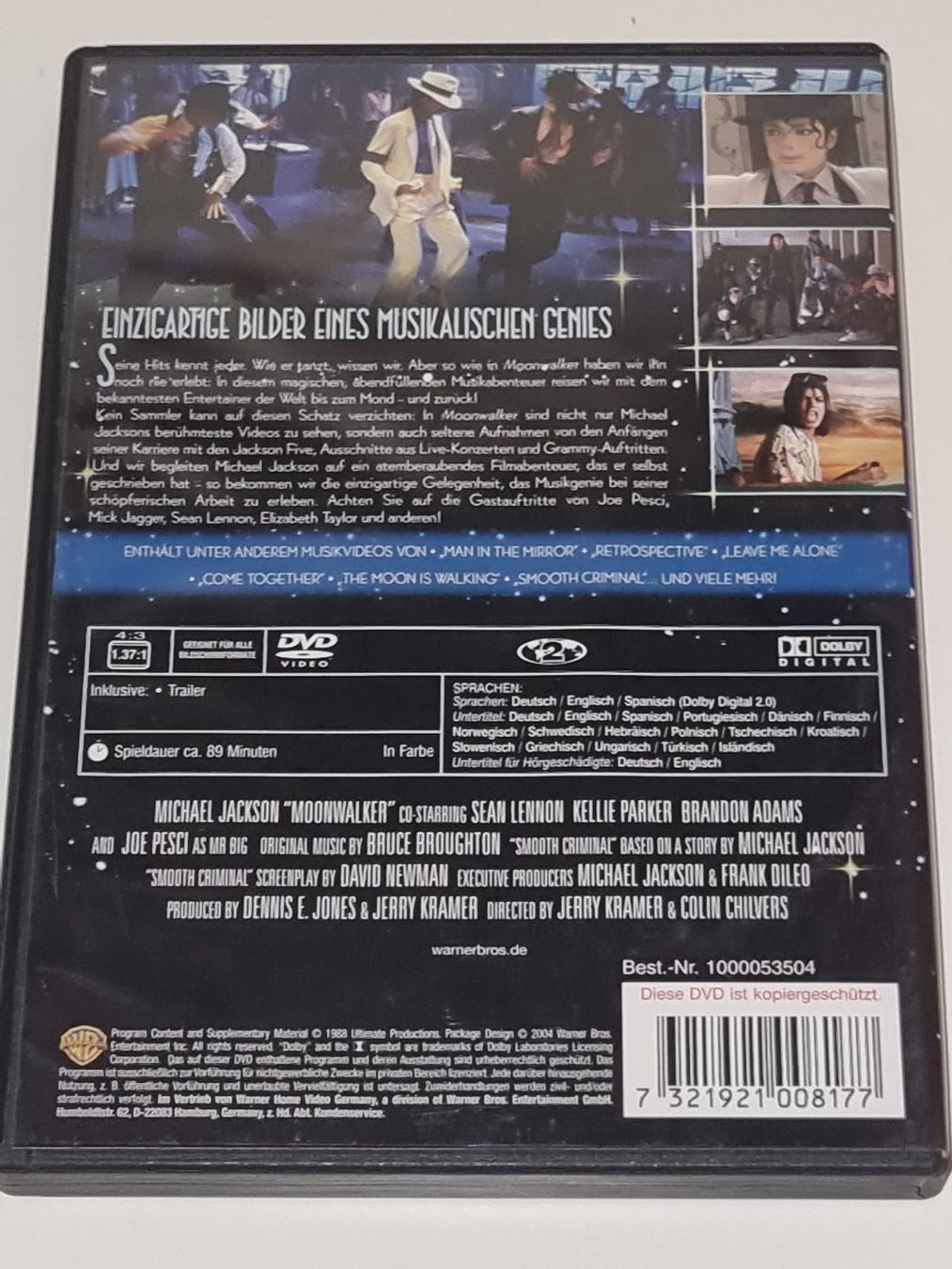 Alle DVDs: DVD: Michael Jackson - Moonwalker – Gebraucht aus Ehrendingen von Thomas_2 1