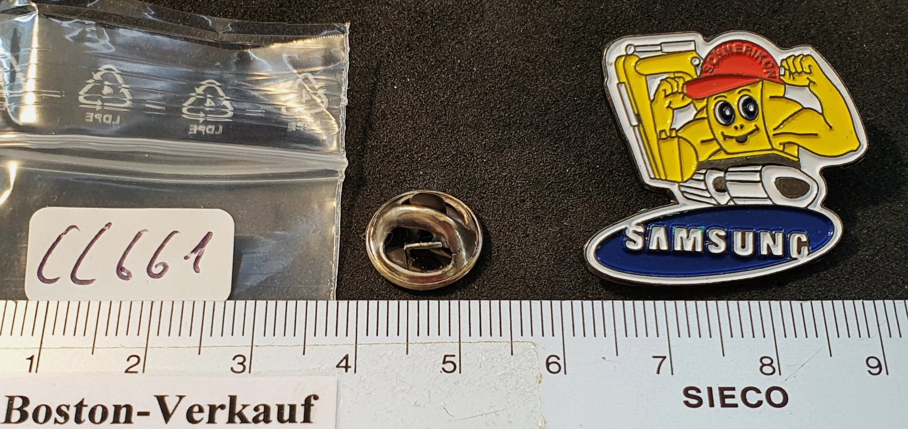 Samsung Placchette & Badge: CC661 - Pin Bagger SAMSUNG Schmerikon – Usato da Reinach BL venduto da Boston-Verkauf 1