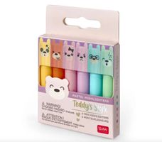 NEW LEGAMI-SET DE 6 MINI SURLIGNEURS - TEDDY’S STYLE