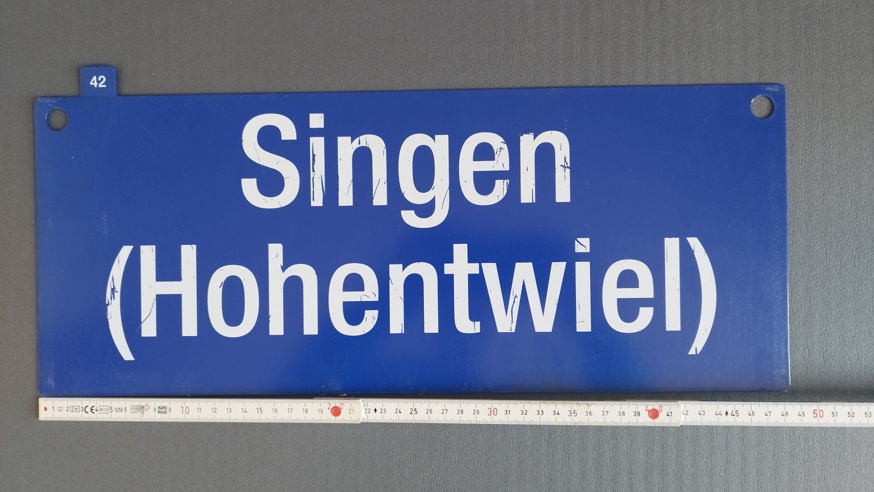 SBB/CFF/FFS Ecriteaux: Plaque SBB/CFF/FFS Singen/Schaffhausen – D'occasion à Essertines-sur-Rolle par Cavchoupi 1