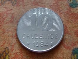 BRESIL 10 Cruzeiros 1984