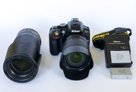 Nikon D5300 Digital SLR Kamera Kit mit 2 Objektiven