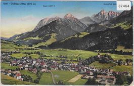 Chateau-d'Oex - Vue generale - Litho