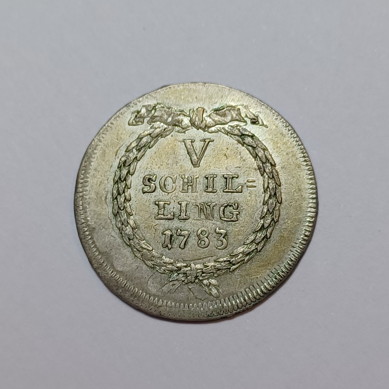 Tutti le monete: 5 Schilling 1783 Zürich – Usato da Pfäffikon ZH venduto da Schweizer_Muenzen