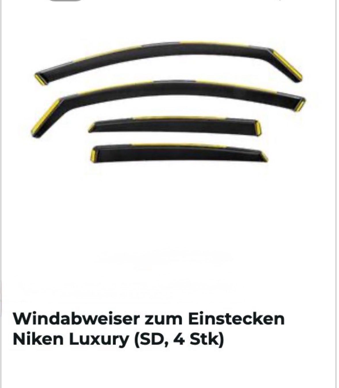 Audi Tutti pezzi di ricambio auto: Audi A6 2011-2017 (4-stk set) windabweiser schwarz Luxury – Nuovo e nell'imballaggio originale da Dübendorf venduto da Marvel_Super-Hero.--