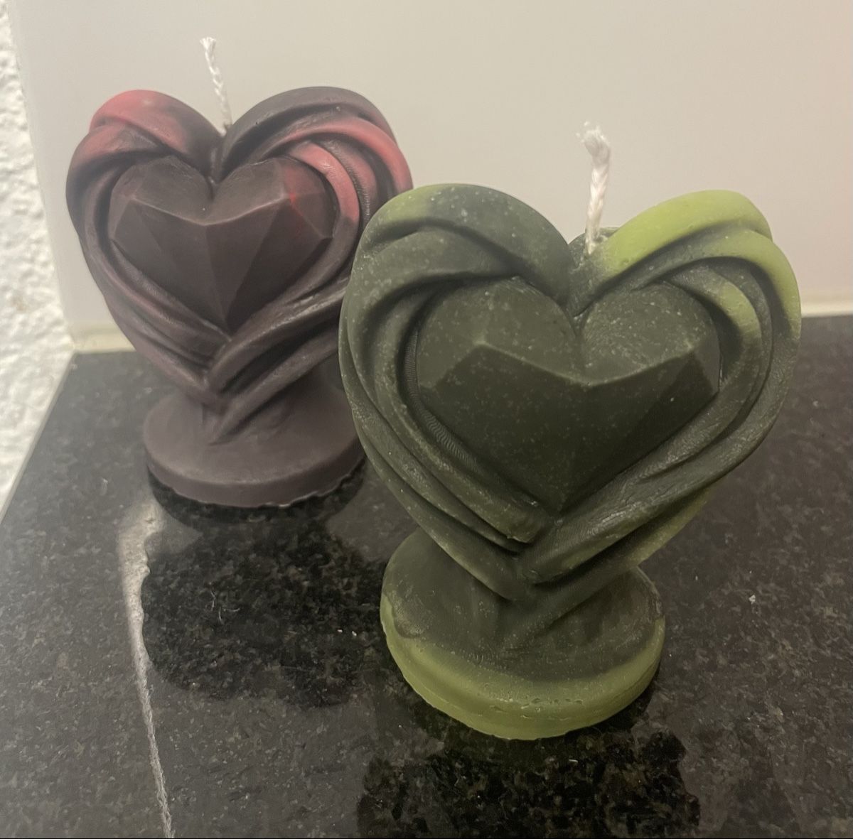 Candele: Herz Kerze, Dekokerze, Grösse ca. 9cm – Nuovo e nell'imballaggio originale da Au ZH venduto da Jaggy4 3
