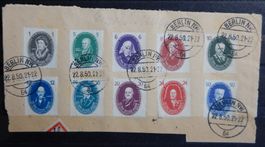 DDR Kat. 261-270 gest. 1950 Kat. 90 Euro