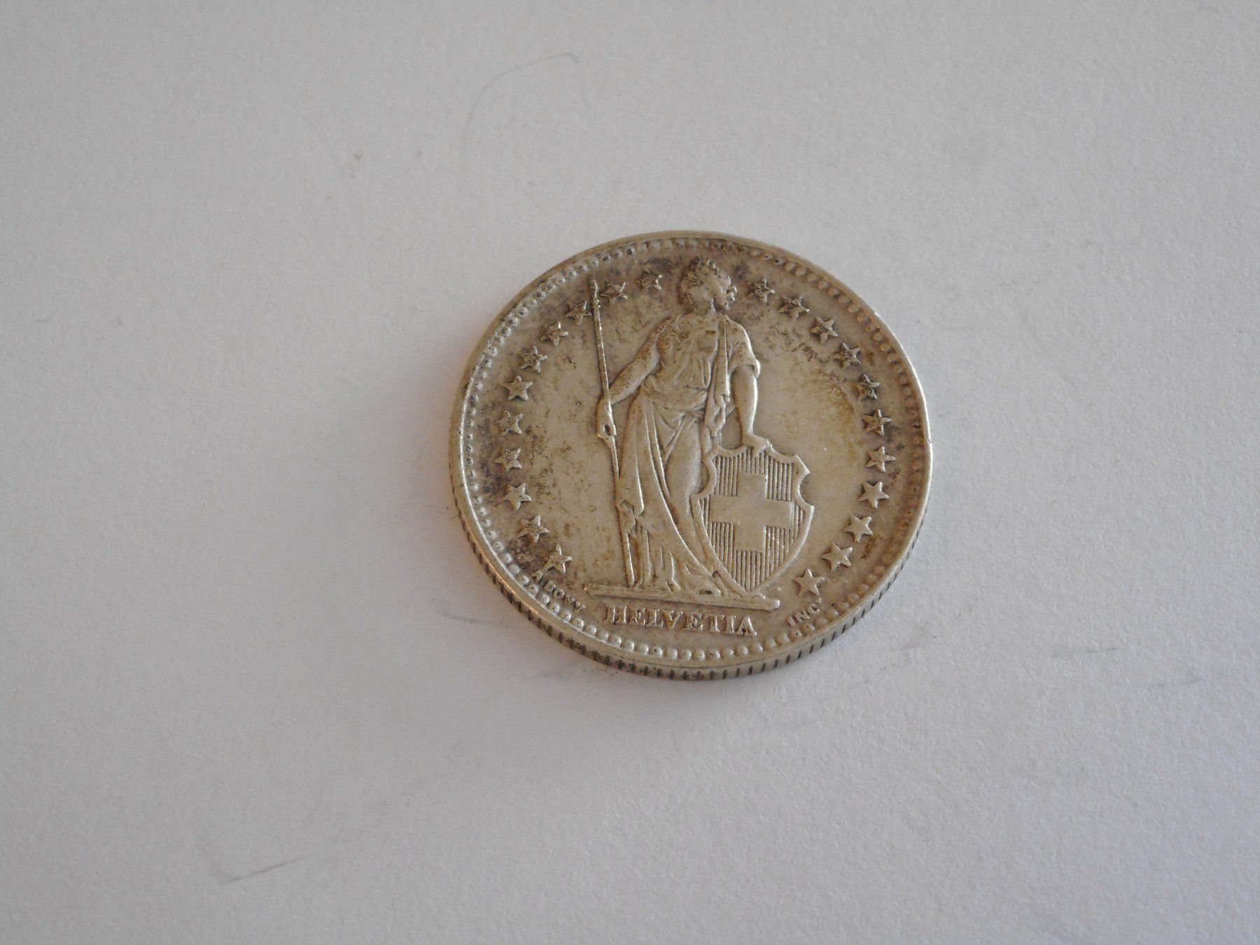 Tutti le monete: Pièce de 2 Fr. Suisse en argent de 1932 – Usato da Carouge GE venduto da bemol_007 1