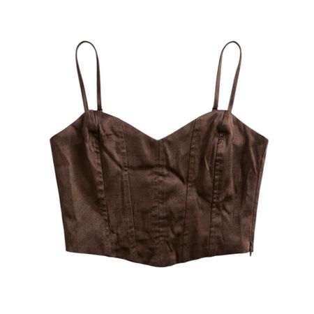 Haut bustier marron Zara taille S état comme neuf