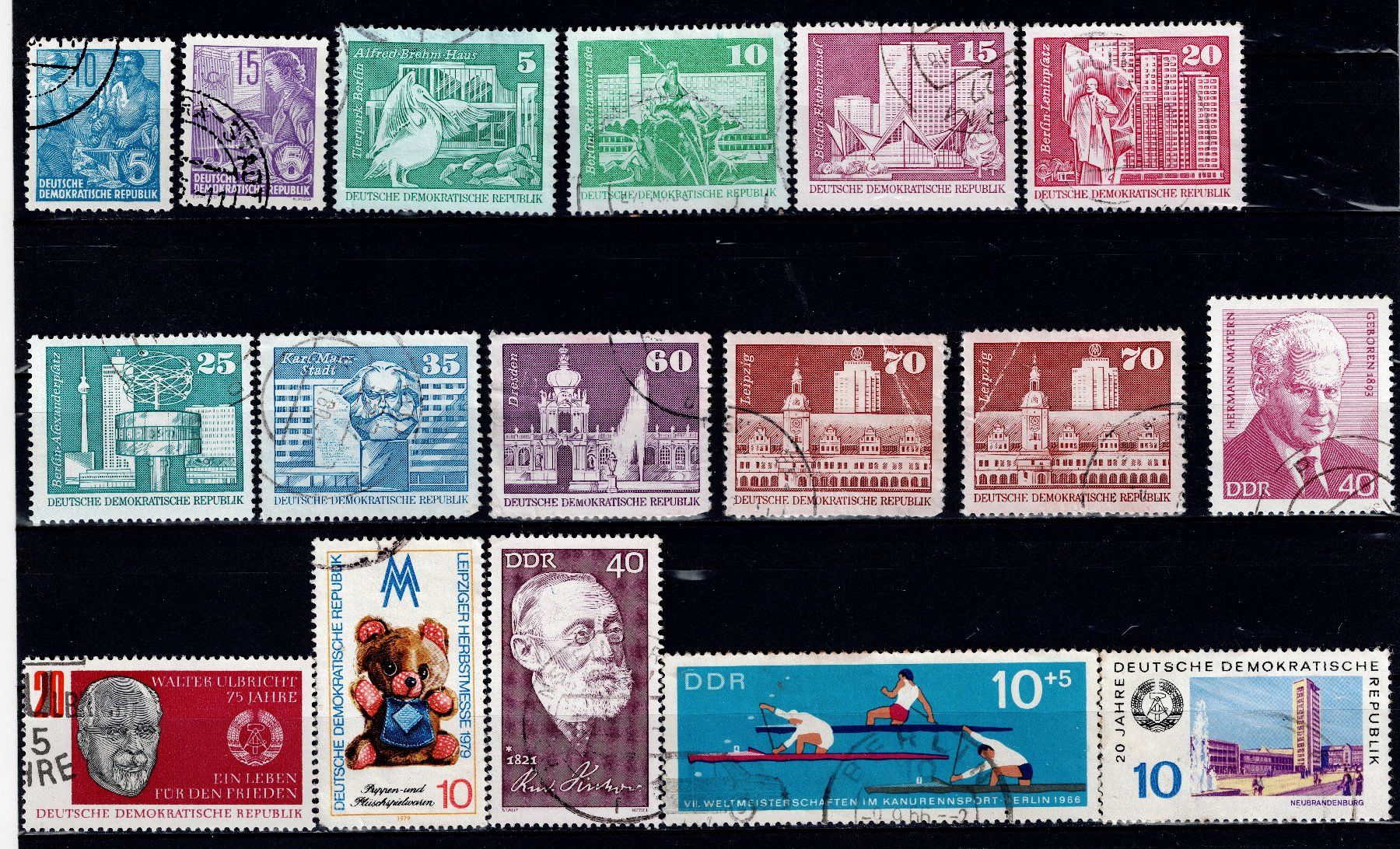 Tutti i francobolli: Briefmarken 43x DDR 1 – Usato da Tenniken venduto da mik_6mxg 7