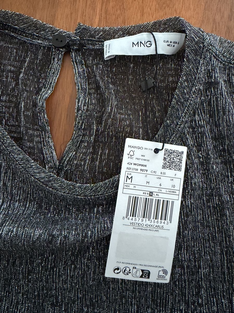 Mango Vestiti: Maxi-Kleid Silber Mango Grösse M – Nuovo e nell'imballaggio originale da Bertschikon Gossau venduto da chanty_7 2