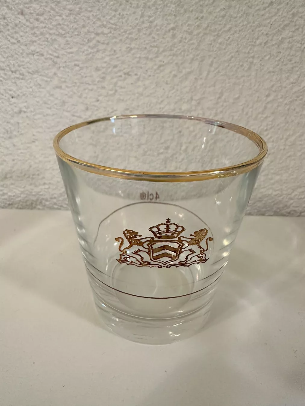 Gläser: 6 Whisky- oder Cognacgläser mit Goldrand – Gebraucht aus Bülach von Jubet