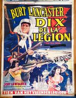 Affiche Cinéma antik Dix de la légion Film Burt Lancaster