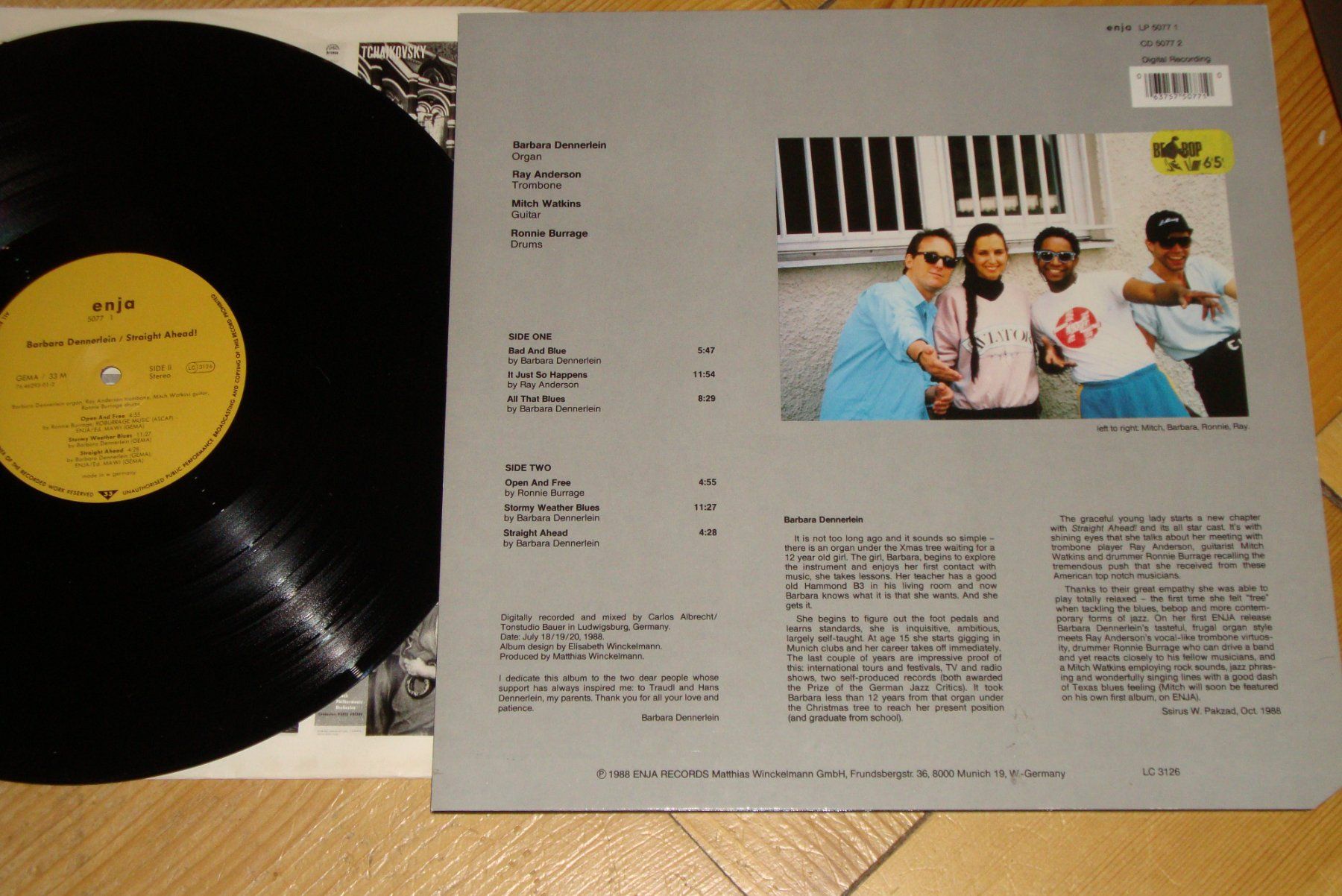 Schallplatten: Barbara Dennerlein - STRAIGHT AHEAD! - Jazz Label enja – Gebraucht aus Bern von Uli_10_11 1