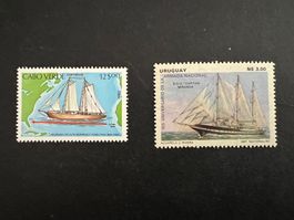 Uruguay und Cabo Verde 1982 Marine ** Luxus  (D458)