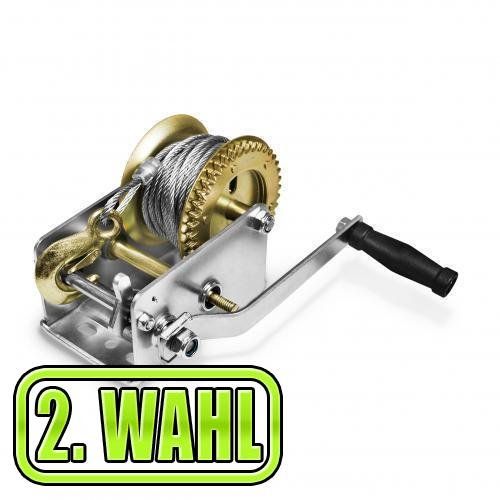 Handseilwinde 1587kg Zugkraft - 2 Geschwindigkeiten Mit 10m Stahlseil