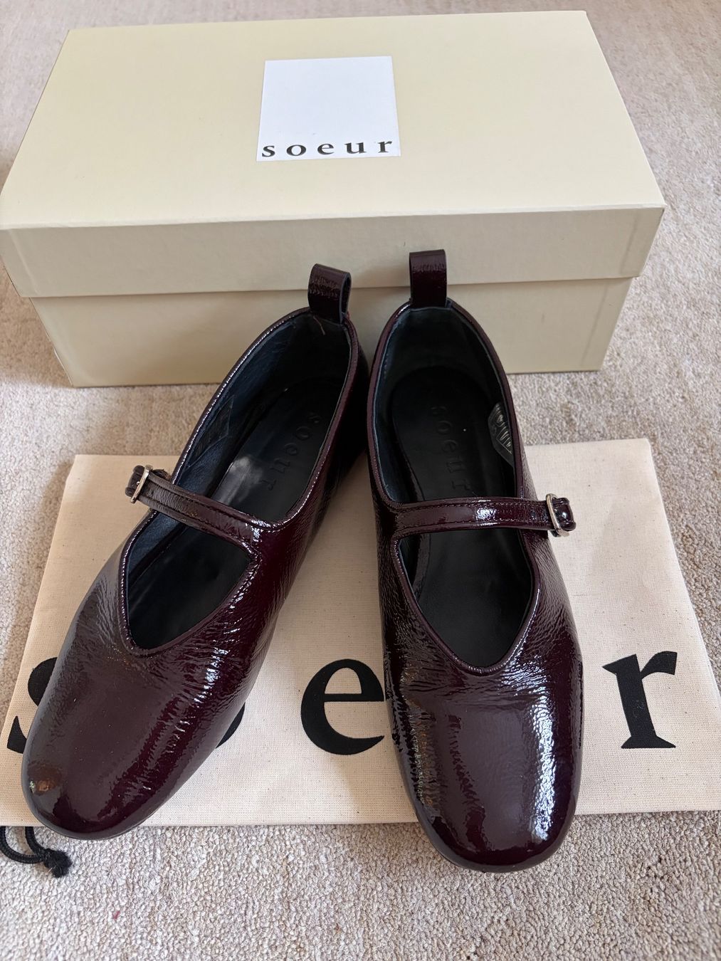 Soeur Scarpe da donna: Soeur Ballerina "Madeline" bordeaux – Usato da Zürich venduto da chat_noir 4
