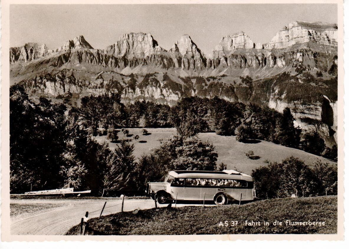 Cartoline postali: Fahrt mit Postauto in die Flumserberge – Usato da Wolhusen venduto da Curver9