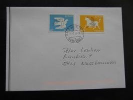 Hans Erni 1995 EUROPA zn 880+881 Friede+Freiheit mit Stempel