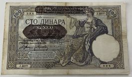Jugoslawien 100 Dinara 1941