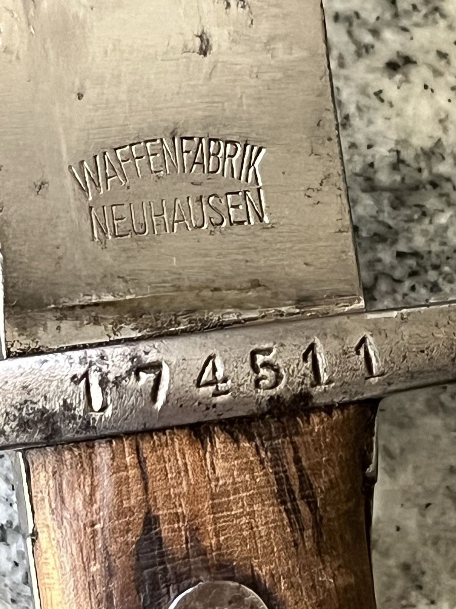 Schweizer Armee Armi bianche: vermutl. Vetterli M1878 Bajonett, K11? – Usato da kriegstetten venduto da dominikandreas 2