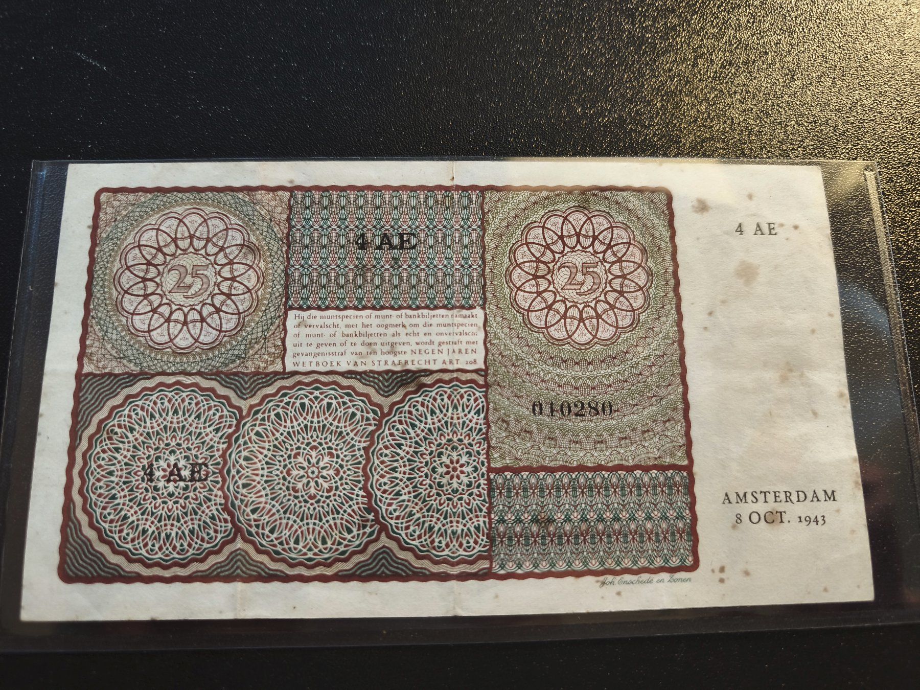 Banconote: Nederland Banknote - 25 Gulden – Usato da Mendrisio venduto da Dee-11 1
