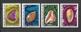 Afar und Issa Serie 61 - 64 Meeresschnecken ** 8.3.1972