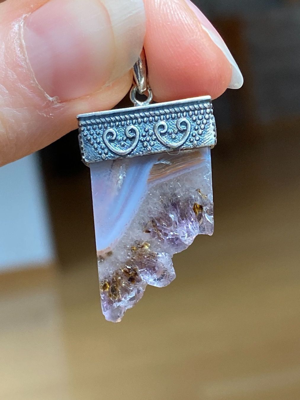 Ciondoli: Amethyst Anhänger 925 Silber NEU – Nuovo (secondo la descrizione) da Basel venduto da Chili007 3