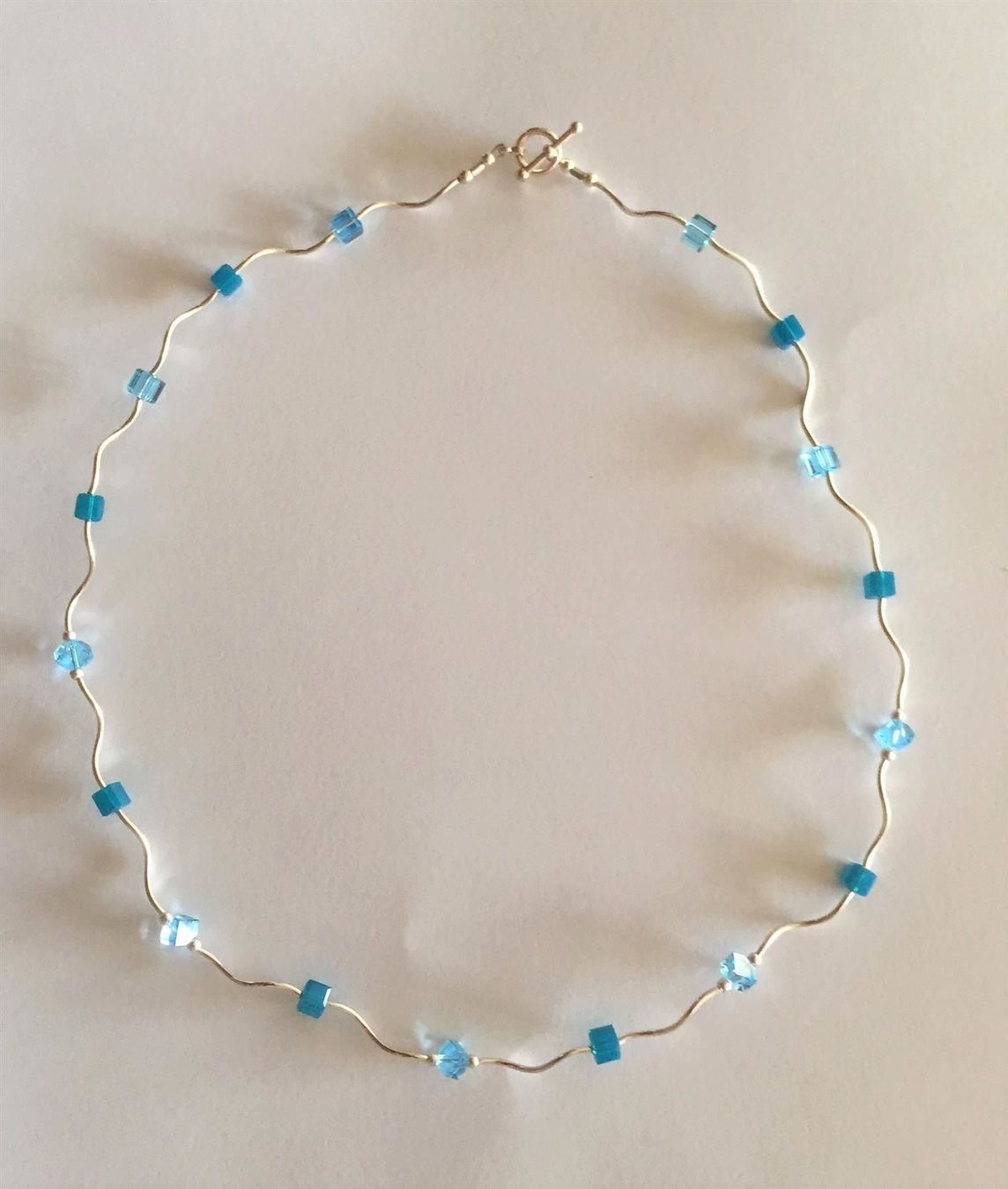 Catenine: Collier Argent 925 & Swarovski - aqua / Silber – Nuovo e nell'imballaggio originale da Goumoens-la-Ville venduto da brandonv