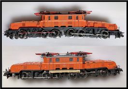 🌟 Vintage Roco Lokomotive / Lok, Krokodil, orange, H0 🌟