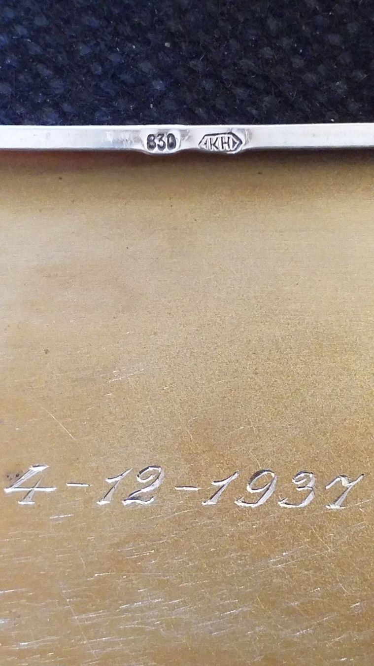 Autres tabacs: Zigarettenetui antik, gross, in Silber .835 – D'occasion à Gordola par ale_5wbc 7