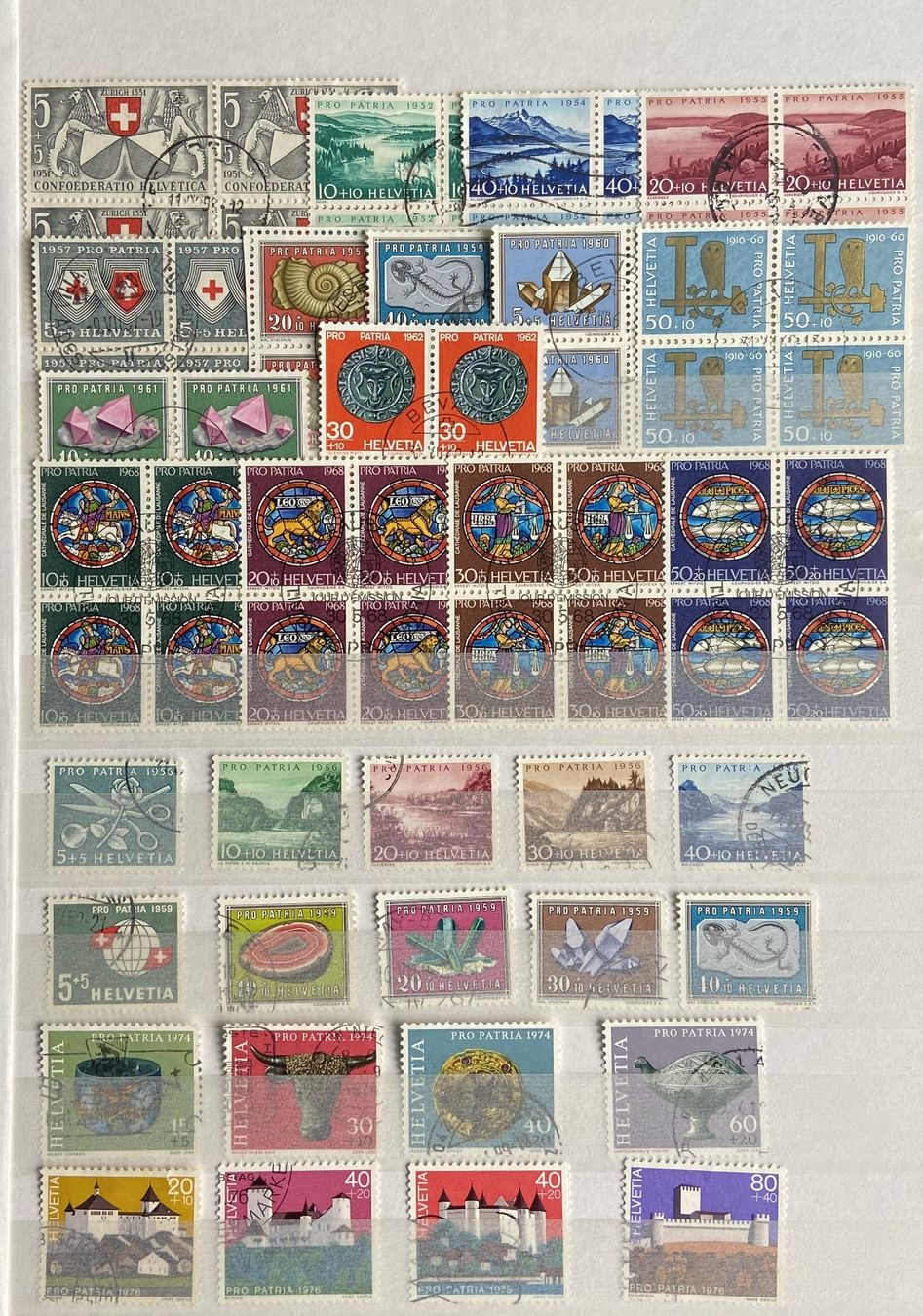Alle Briefmarken: 4 Seiten  Pro Patria – Neu (gemäss Beschreibung) aus Böckten von Hansi36 2