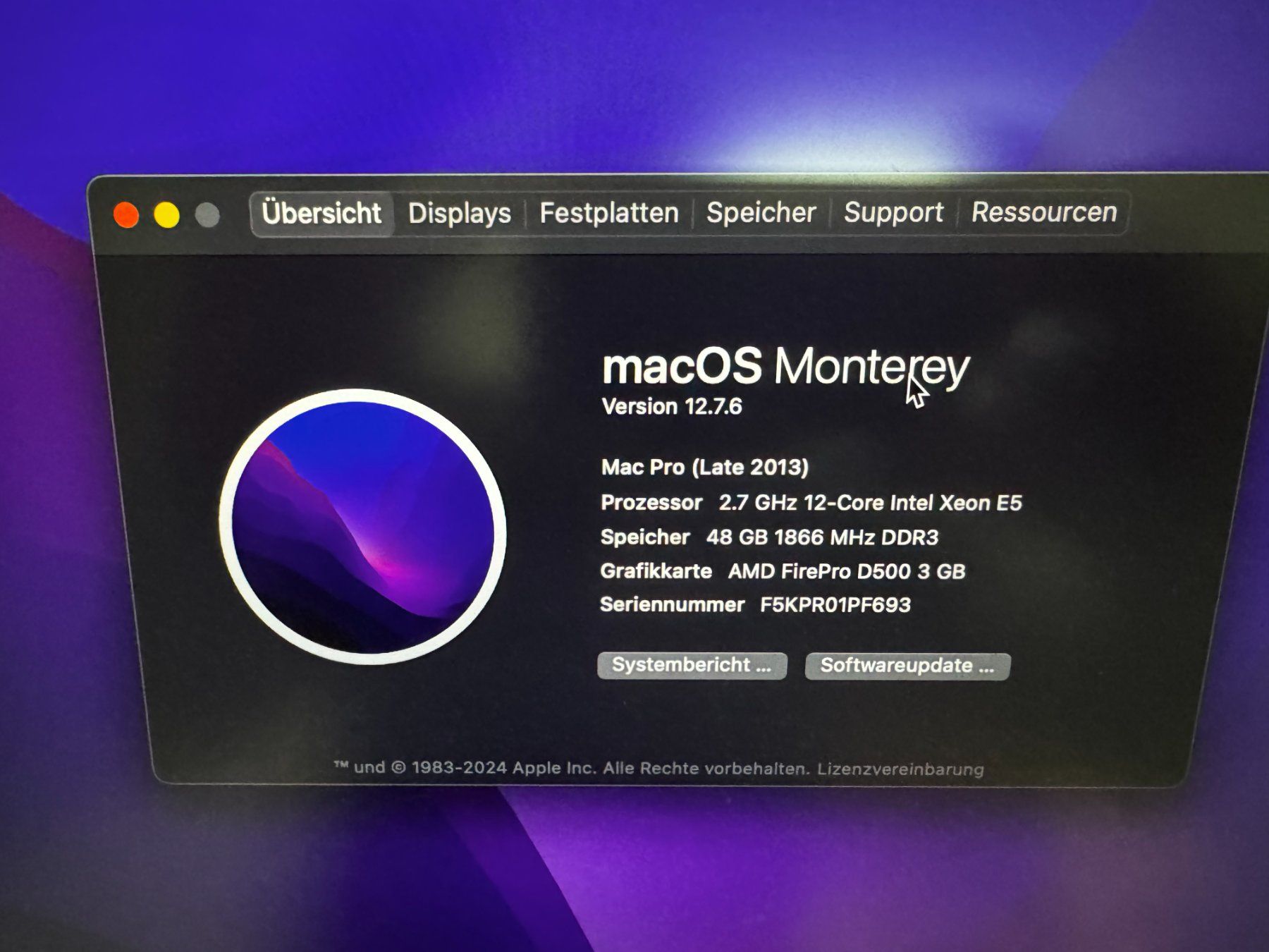 Apple PCs: Apple Mac Pro (Late 2013) 4TB SSD – Gebraucht aus Wettswil von  1