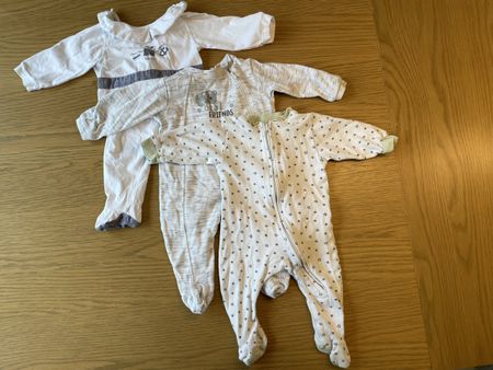 3er Set Baby Schlafanzüge, Grösse 62