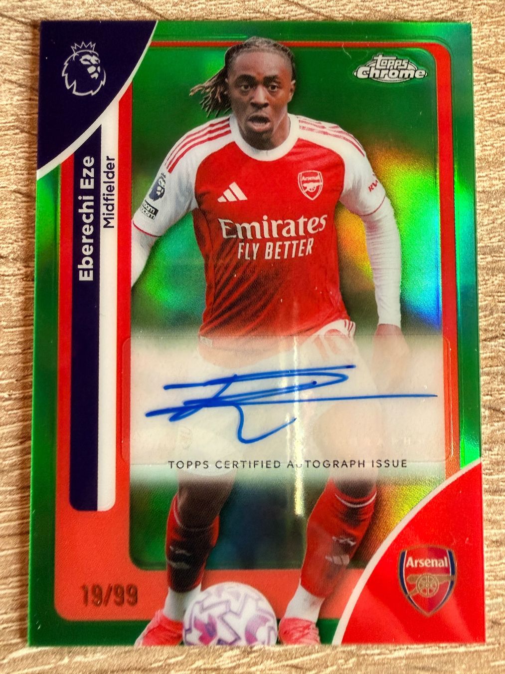 Topps Carte collezionabili: Topps Chrome - Ebe Eze - Arsenal - Autograph /99 – Nuovo (secondo la descrizione) da Cheyres venduto da KeK04
