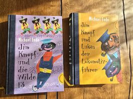 2 Jim Knopf Bücher, gebundene Ausgabe